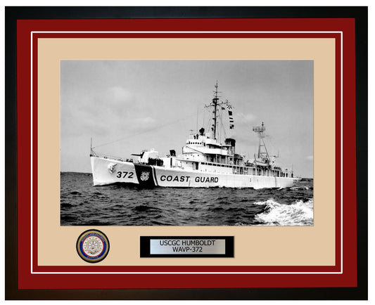 USCGC HUMBOLDT WAVP 372 Framed Coast Guard Ship Photo Burgundy 279WAVP372