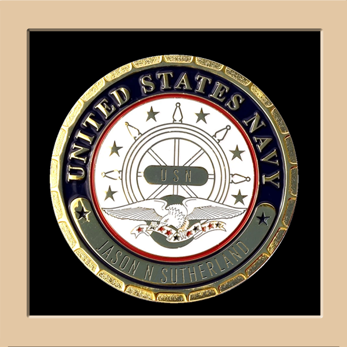 Navy Engraved Officer Oath of Office