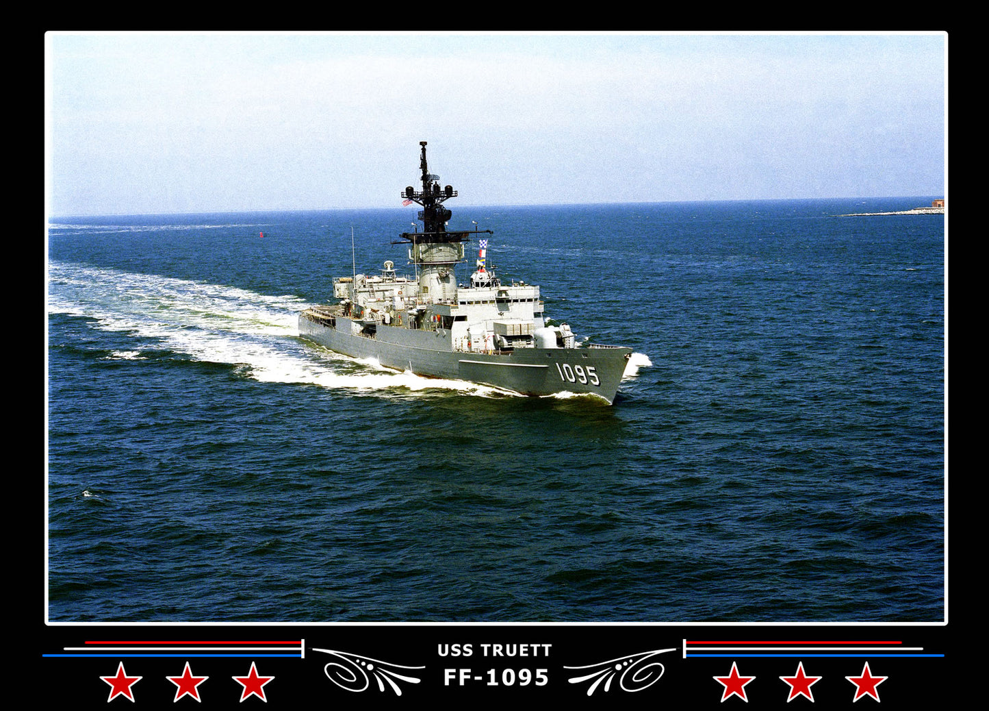 USS Truett FF-1095 Canvas Photo Print