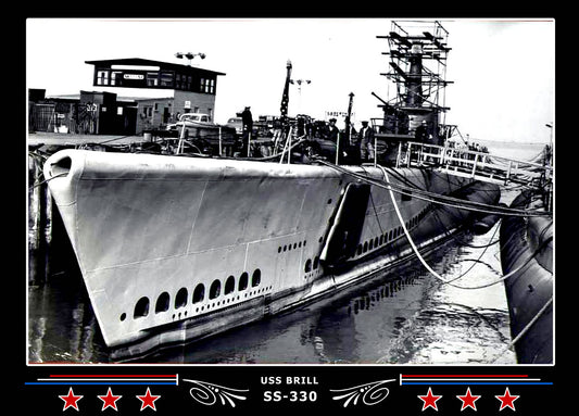 USS Brill SS-330 Canvas Photo Print