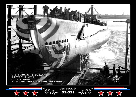 USS Bugara SS-331 Canvas Photo Print