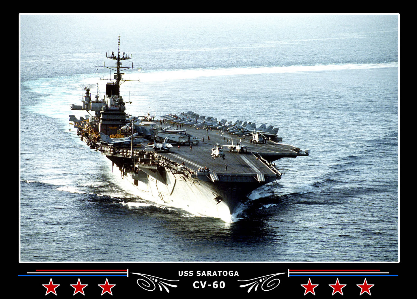 USS Saratoga CV-60 Canvas Photo Print