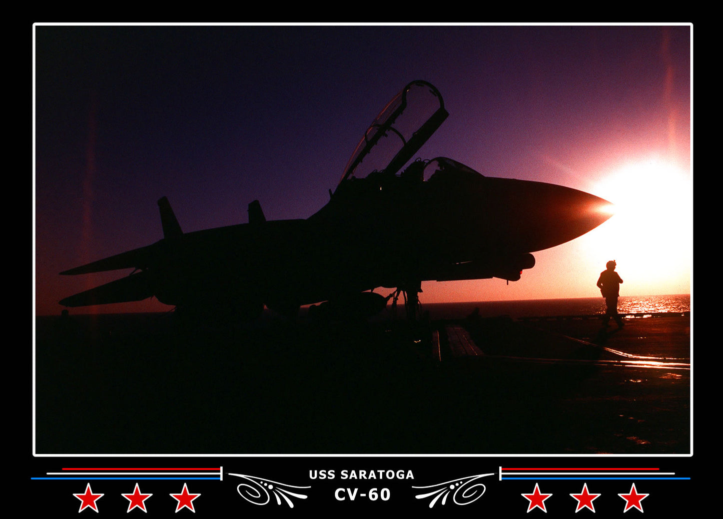 USS Saratoga CV-60 Canvas Photo Print