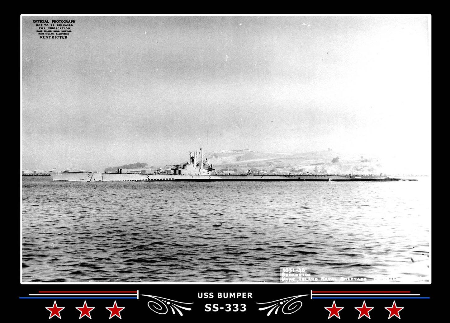 USS Bumper SS-333 Canvas Photo Print