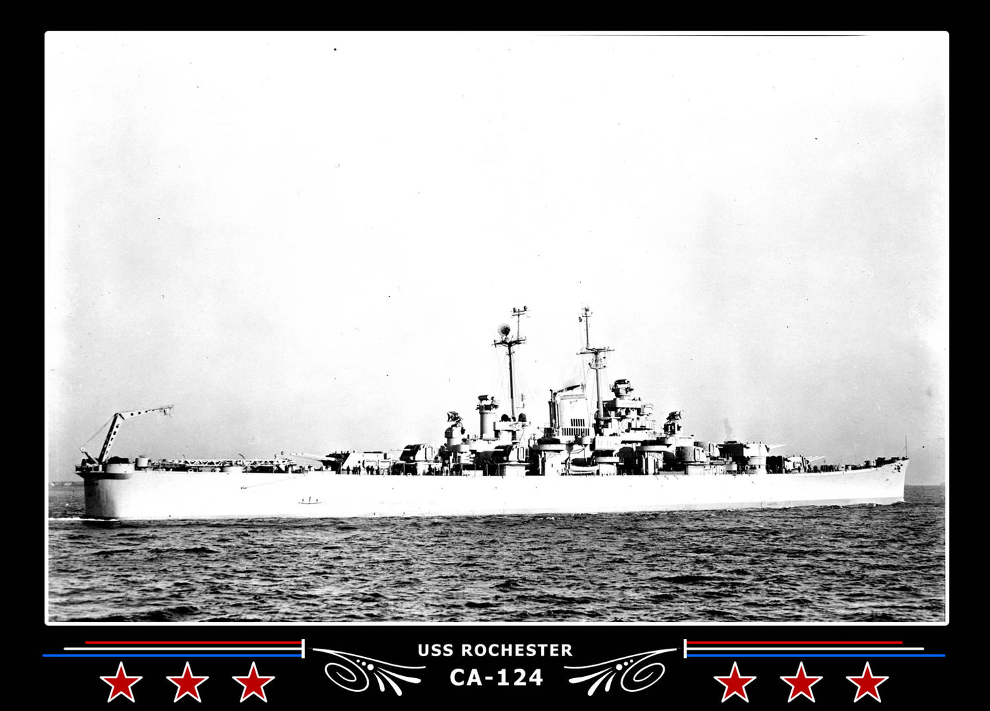 USS Rochester CA-124 Canvas Photo Print