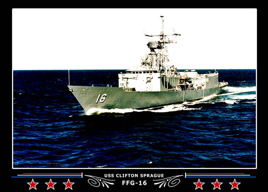 USS Clifton Sprague FFG-16 Canvas Photo Print