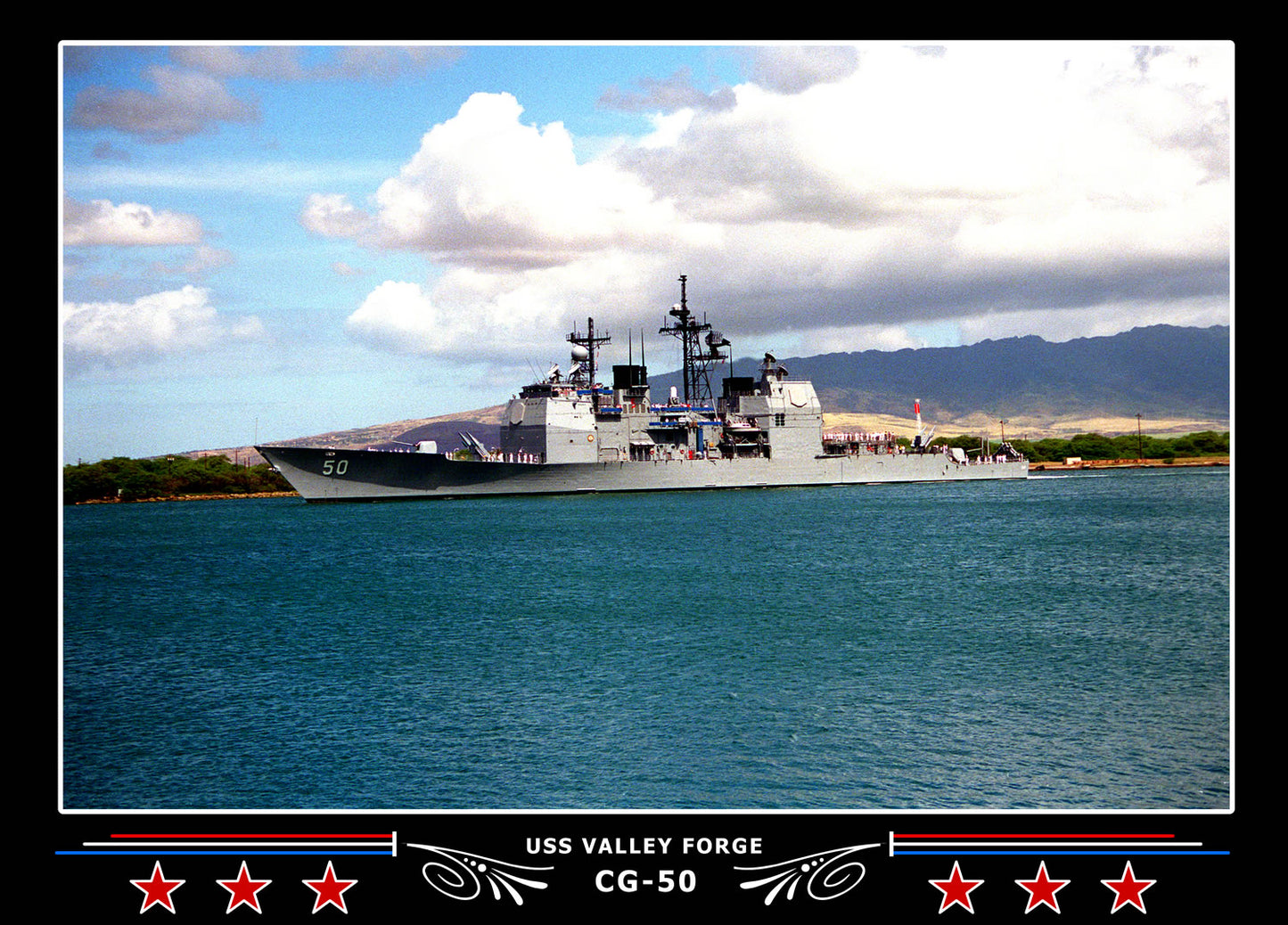 USS Valley Forge CG-50 Canvas Photo Print