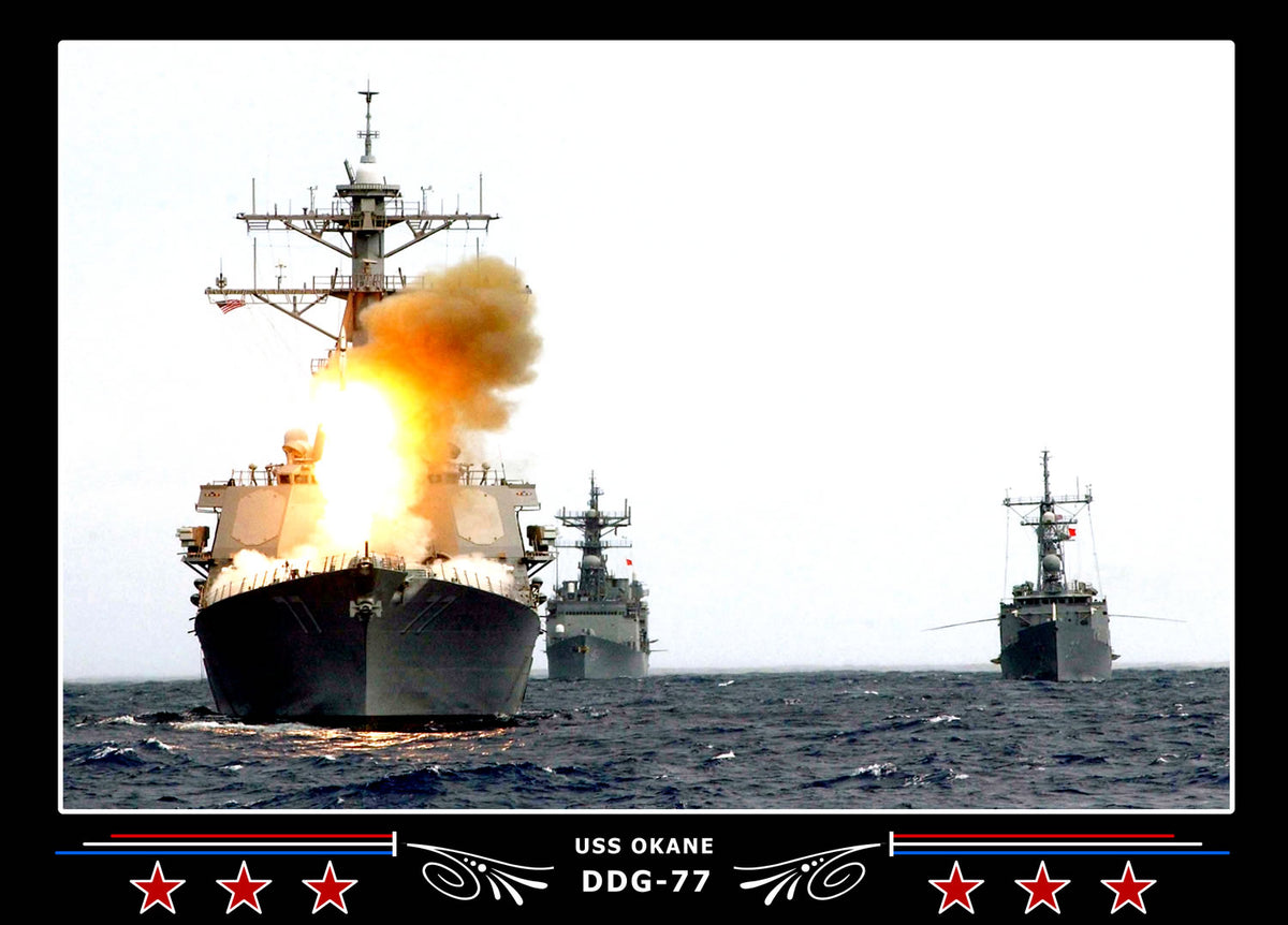 USS Okane DDG-77 Canvas Photo Print