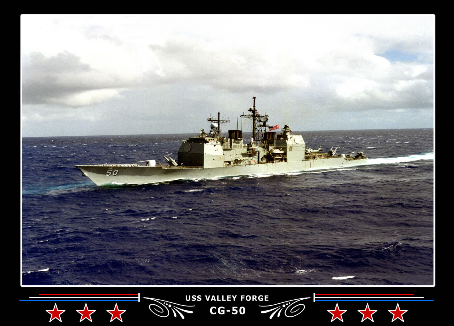 USS Valley Forge CG-50 Canvas Photo Print