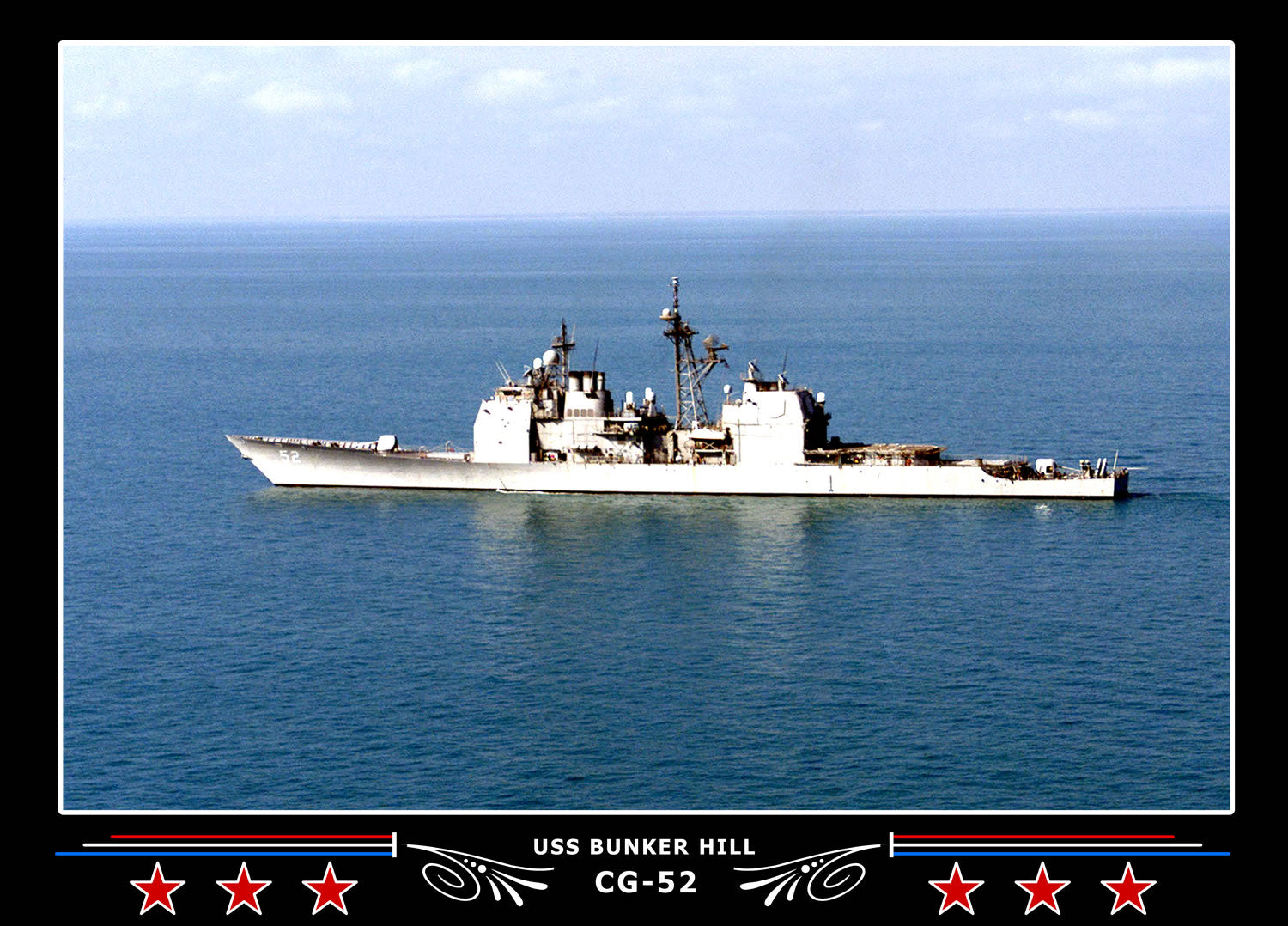USS Bunker Hill CG-52 Canvas Photo Print
