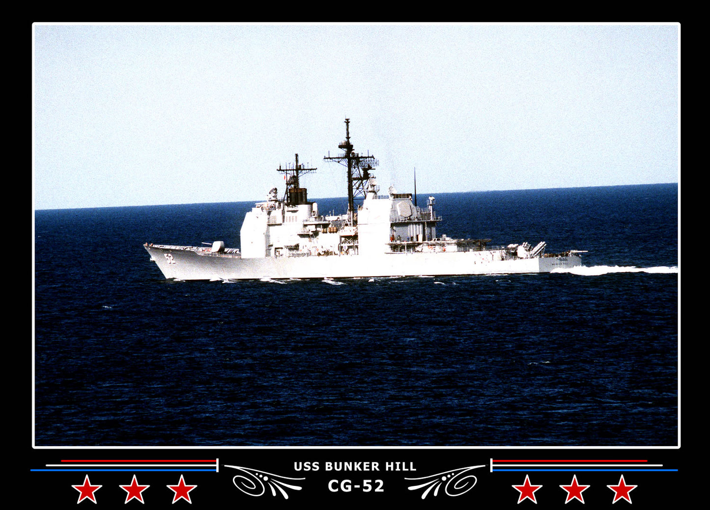 USS Bunker Hill CG-52 Canvas Photo Print