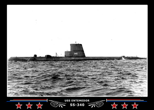 USS Entemedor SS-340 Canvas Photo Print
