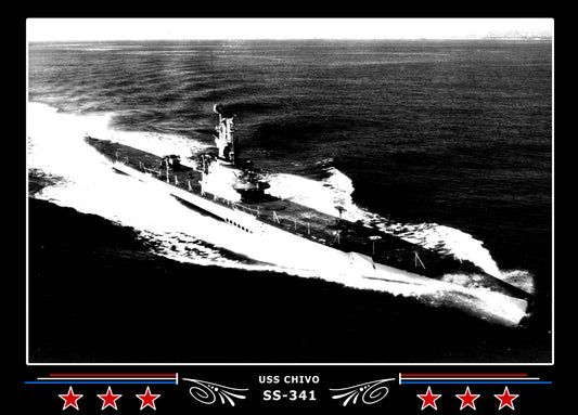 USS Chivo SS-341 Canvas Photo Print