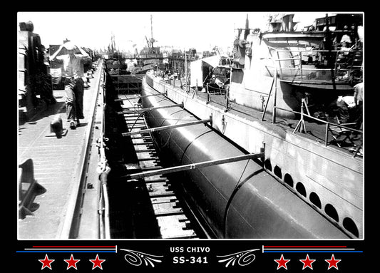 USS Chivo SS-341 Canvas Photo Print