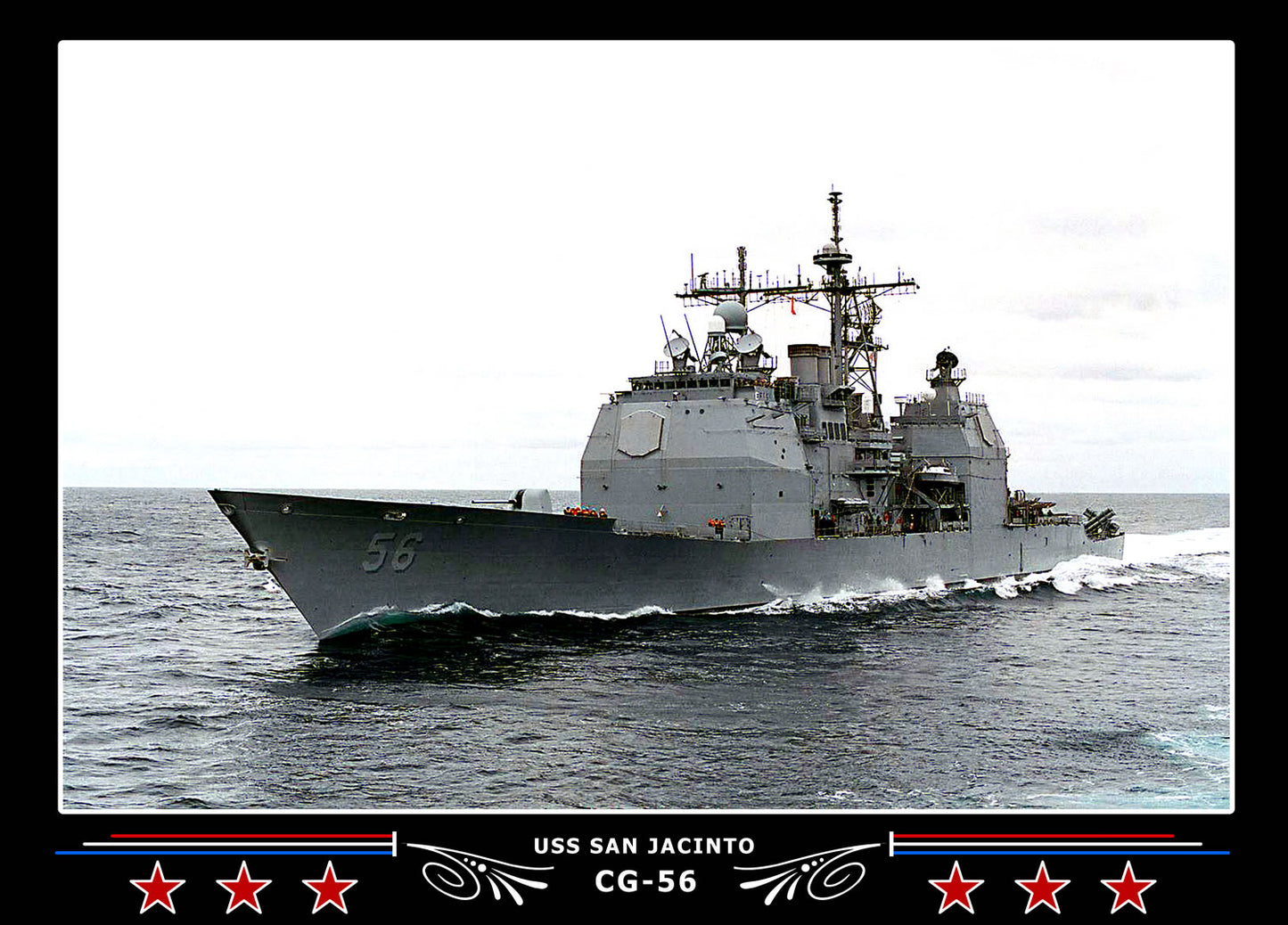 USS San Jacinto CG-56 Canvas Photo Print