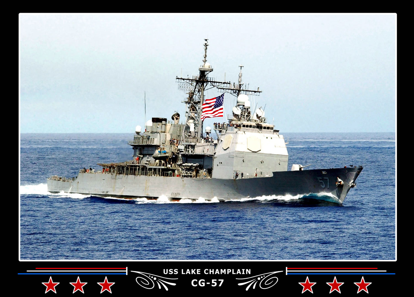 USS Lake Champlain CG-57 Canvas Photo Print