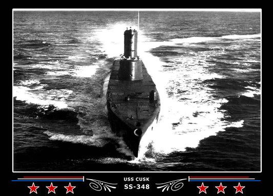USS Cusk SS-348 Canvas Photo Print