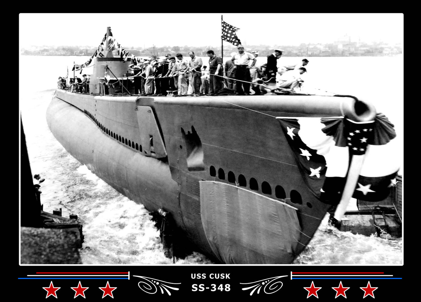 USS Cusk SS-348 Canvas Photo Print