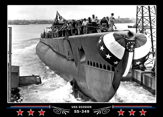 USS Diodon SS-349 Canvas Photo Print