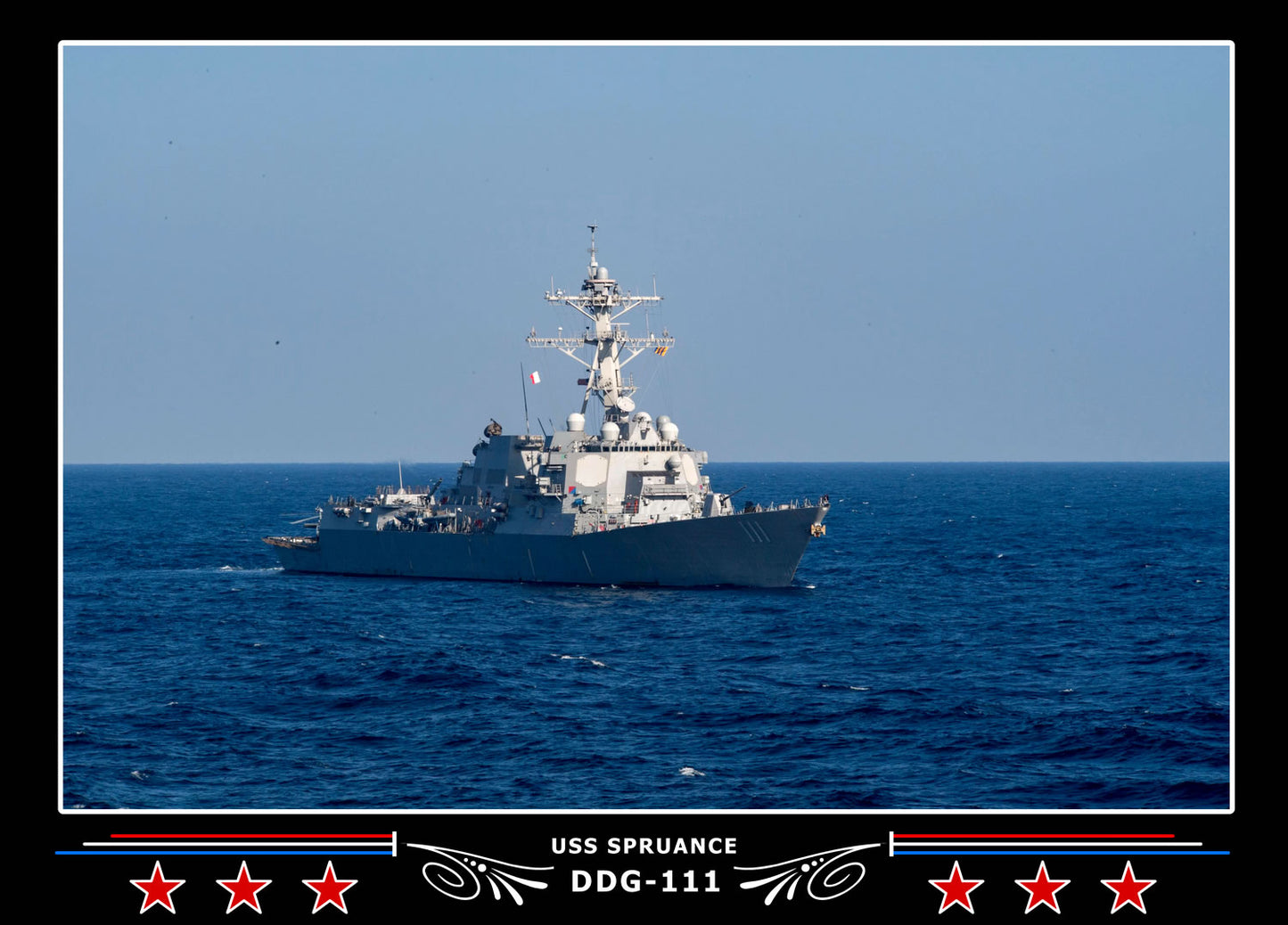 USS Spruance DDG-111 Canvas Photo Print