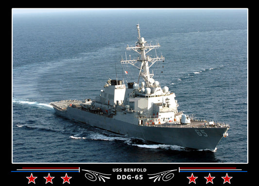 USS Benfold DDG-65 Canvas Photo Print