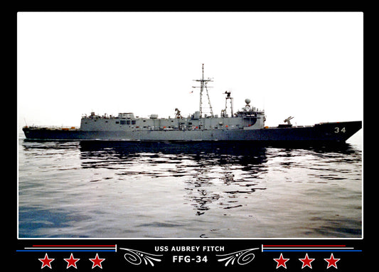 USS Aubrey Fitch FFG-34 Canvas Photo Print