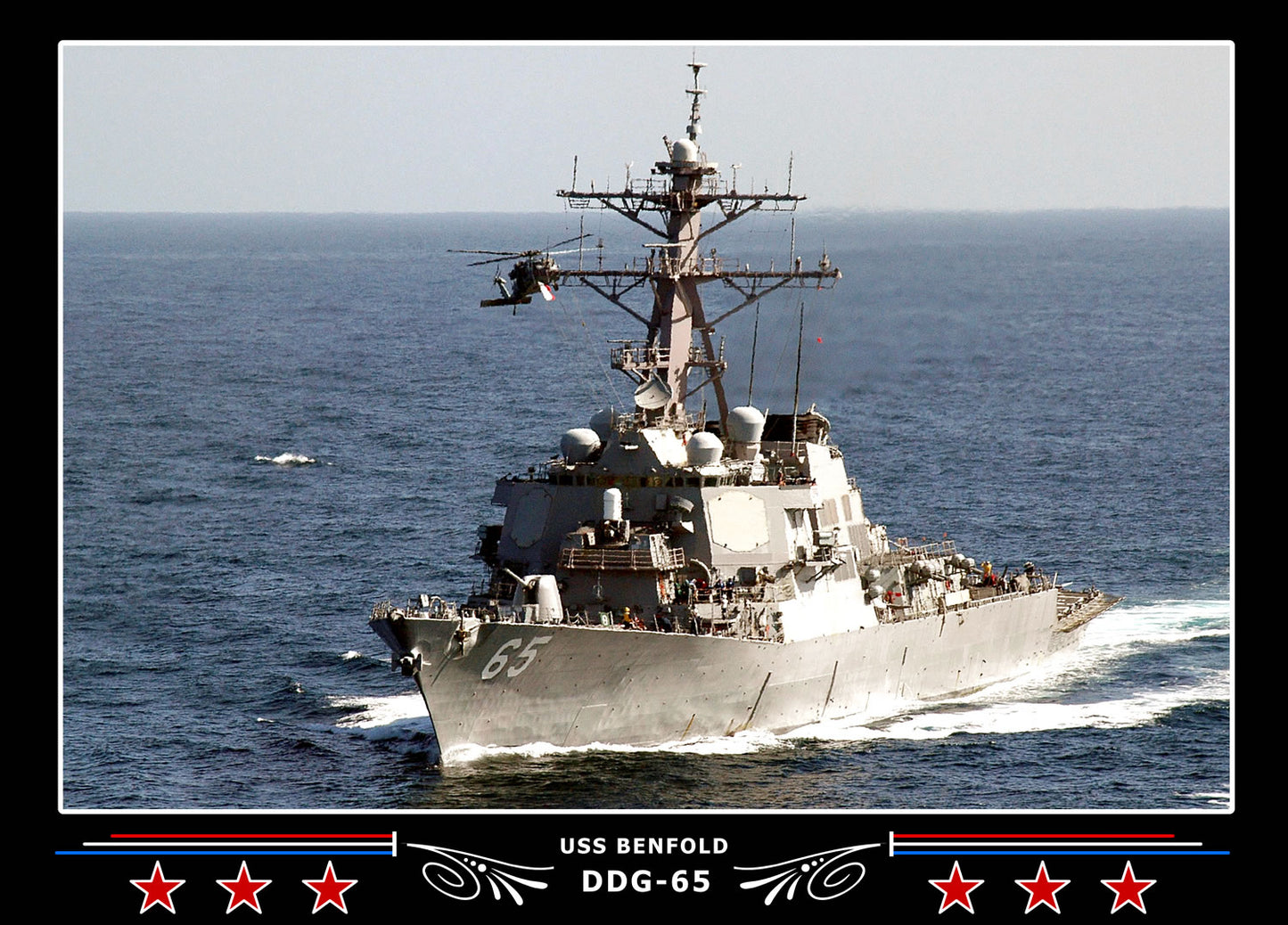 USS Benfold DDG-65 Canvas Photo Print