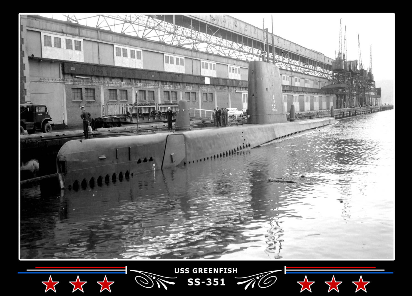 USS Greenfish SS-351 Canvas Photo Print