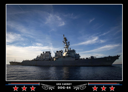USS Carney DDG-64 Canvas Photo Print