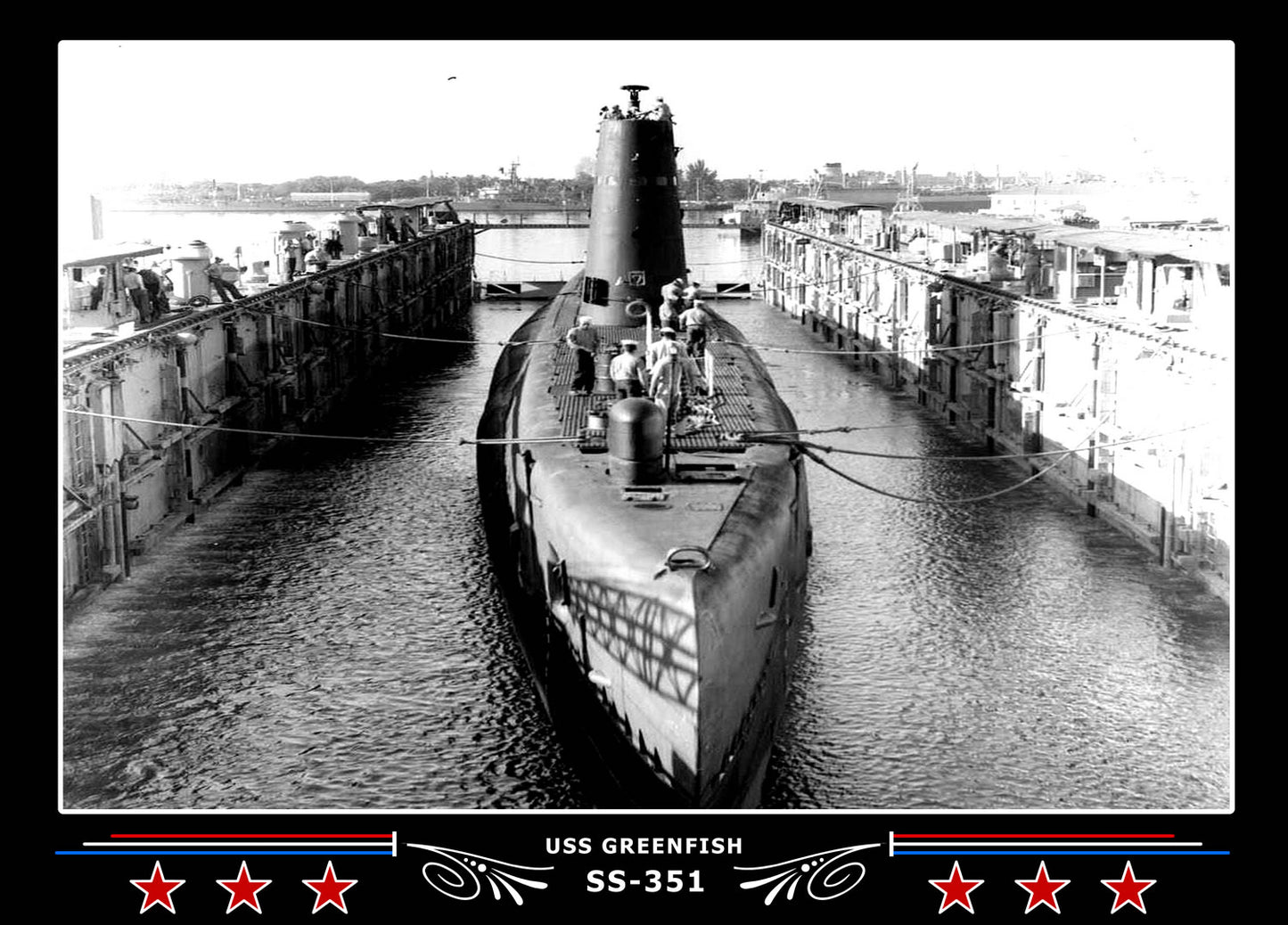 USS Greenfish SS-351 Canvas Photo Print