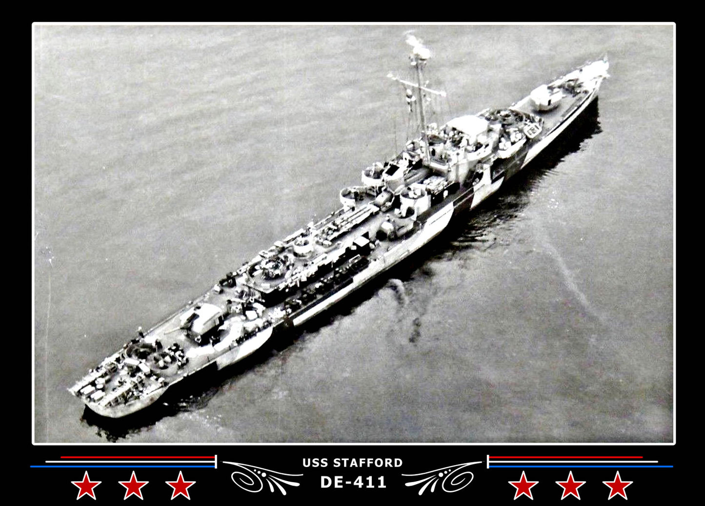 USS Stafford DE-411 Canvas Photo Print