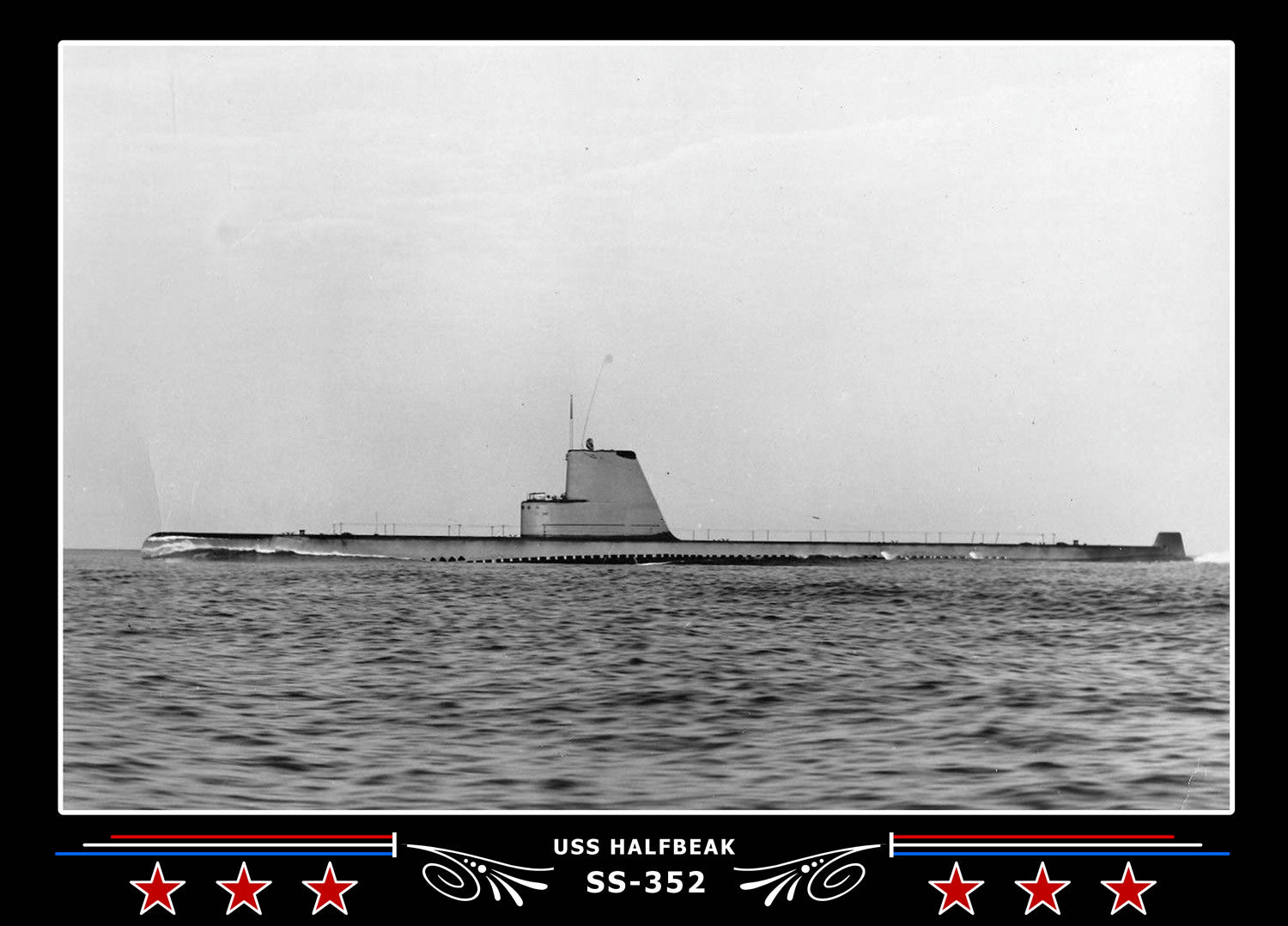 USS Halfbeak SS-352 Canvas Photo Print