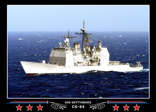 USS Gettysburg CG-64 Canvas Photo Print