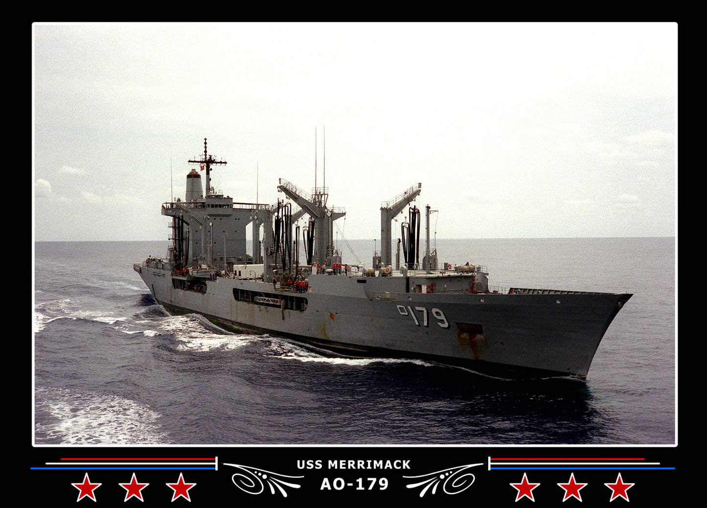 USS Merrimack AO-179 Canvas Photo Print