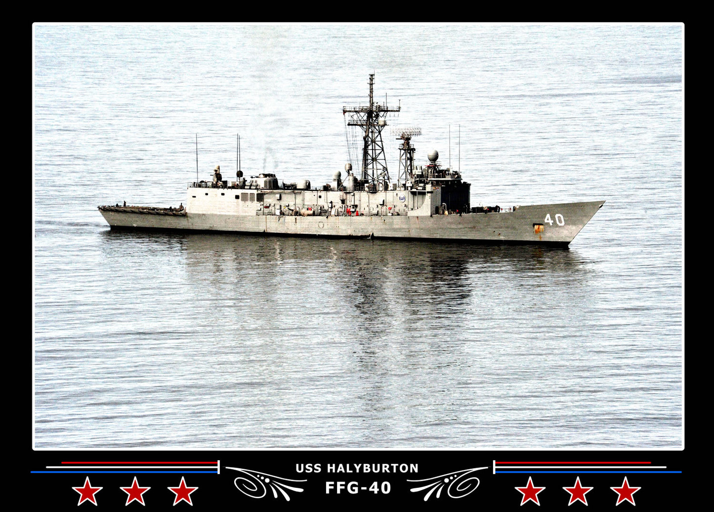USS Halyburton FFG-40 Canvas Photo Print