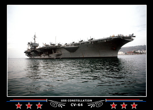 USS Constellation CV-64 Canvas Photo Print