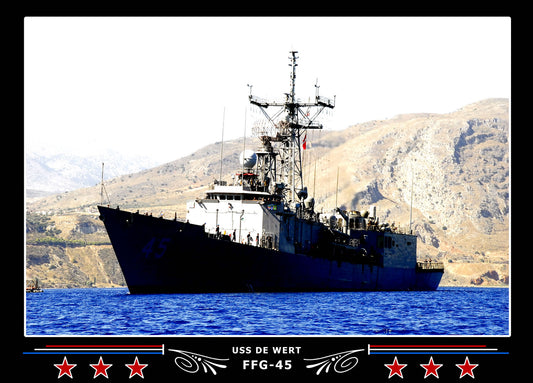 USS De Wert FFG-45 Canvas Photo Print