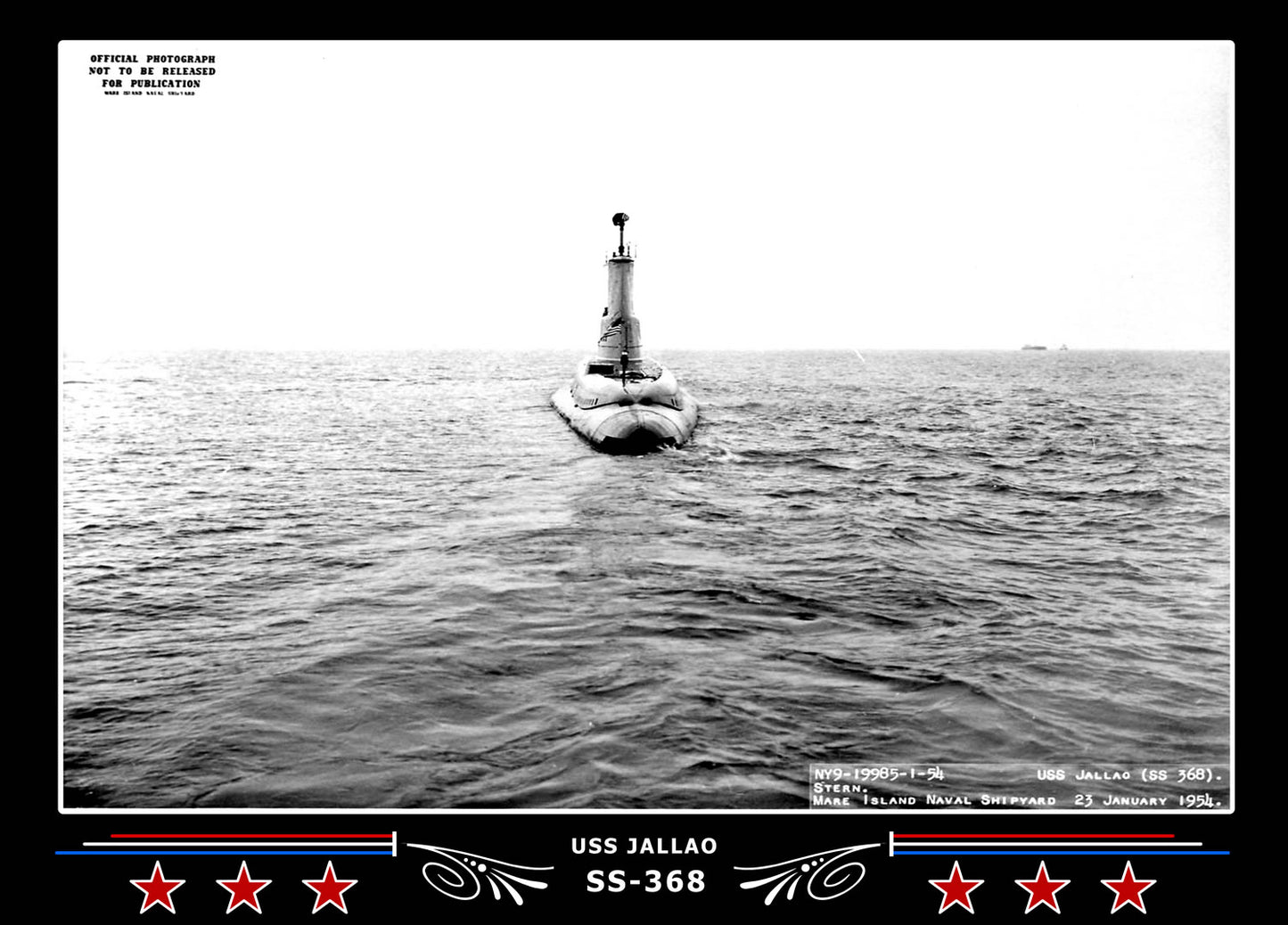 USS Jallao SS-368 Canvas Photo Print