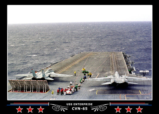 USS Enterprise CVN-65 Canvas Photo Print