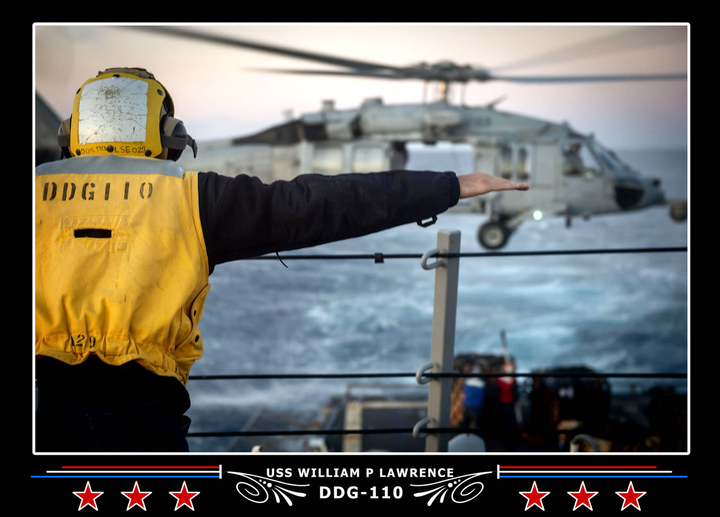 USS William P Lawrence DDG-110 Canvas Photo Print