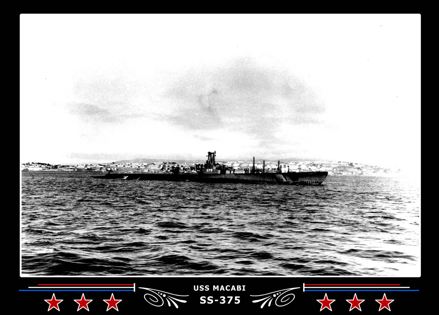 USS Macabi SS-375 Canvas Photo Print