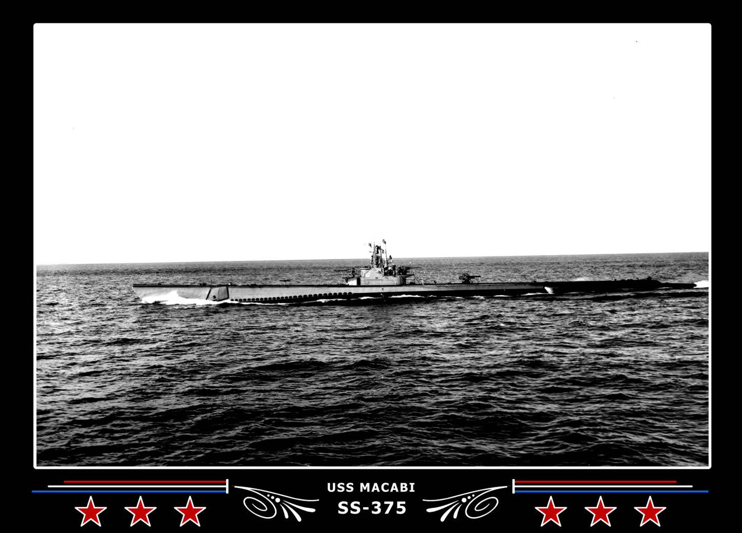 USS Macabi SS-375 Canvas Photo Print