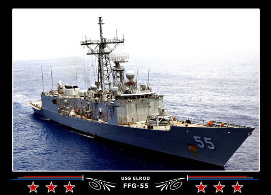 USS Elrod FFG-55 Canvas Photo Print
