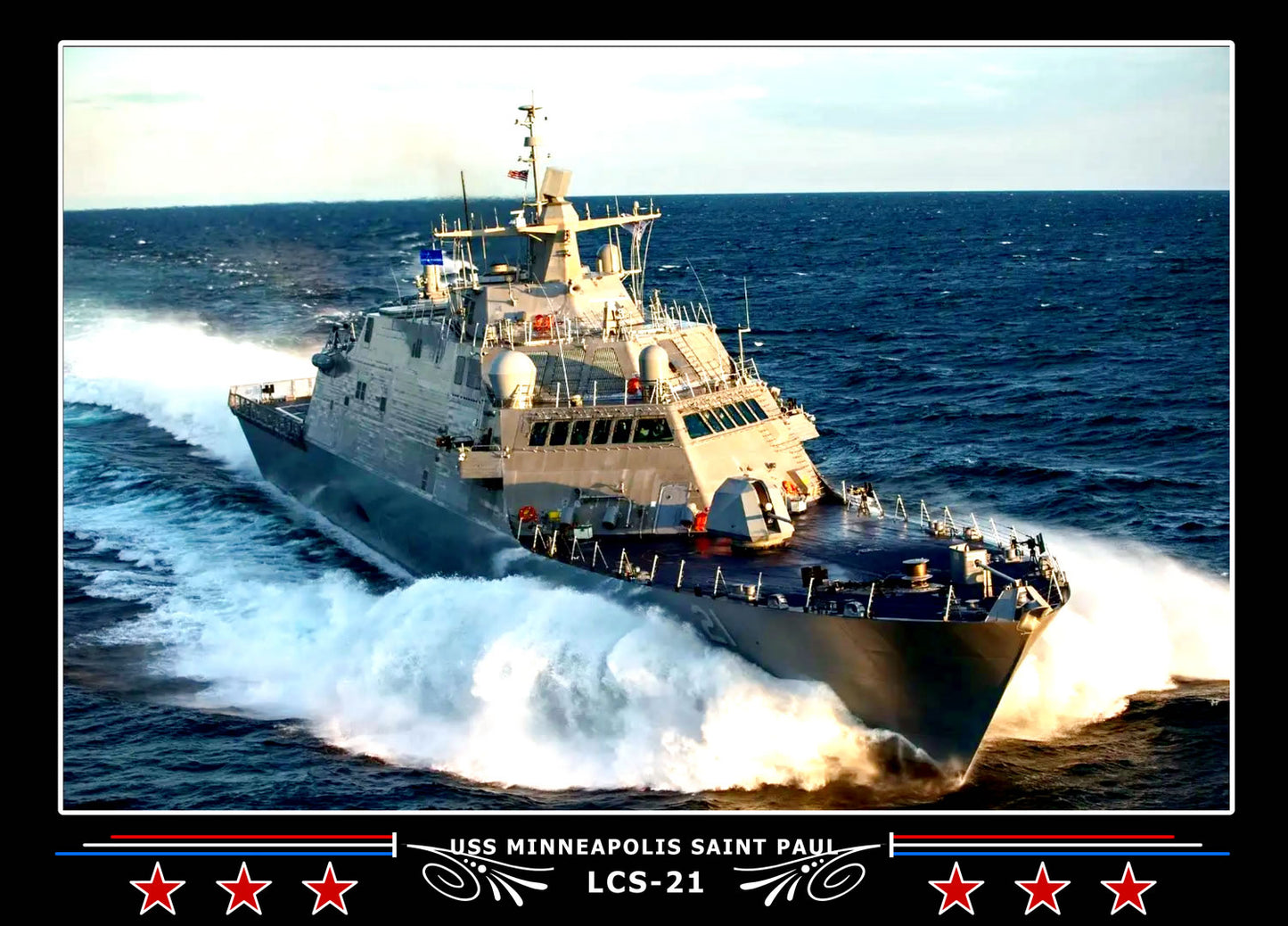 USS Minneapolis Saint Paul LCS21 Canvas Photo Print