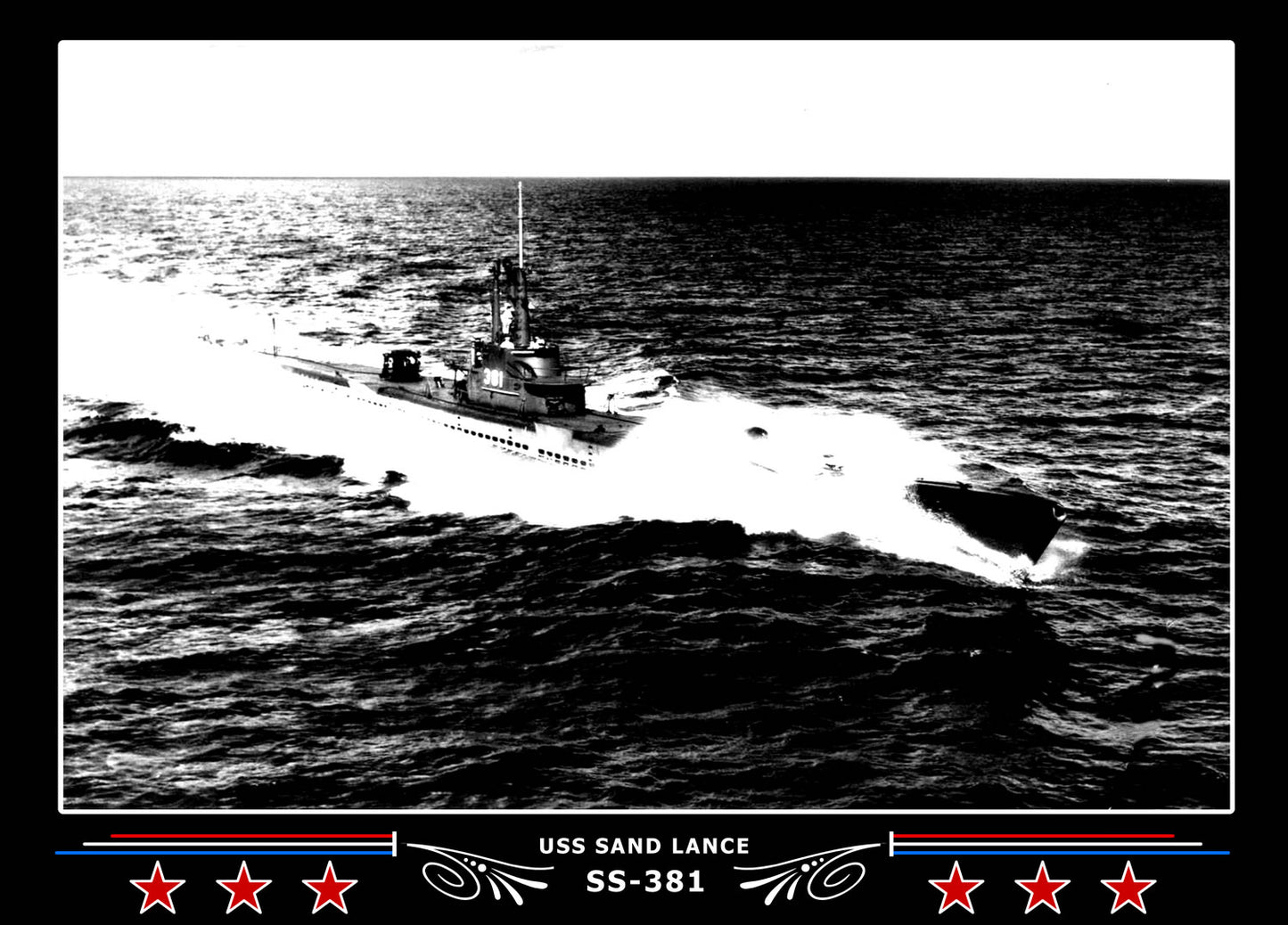 USS Sand Lance SS-381 Canvas Photo Print