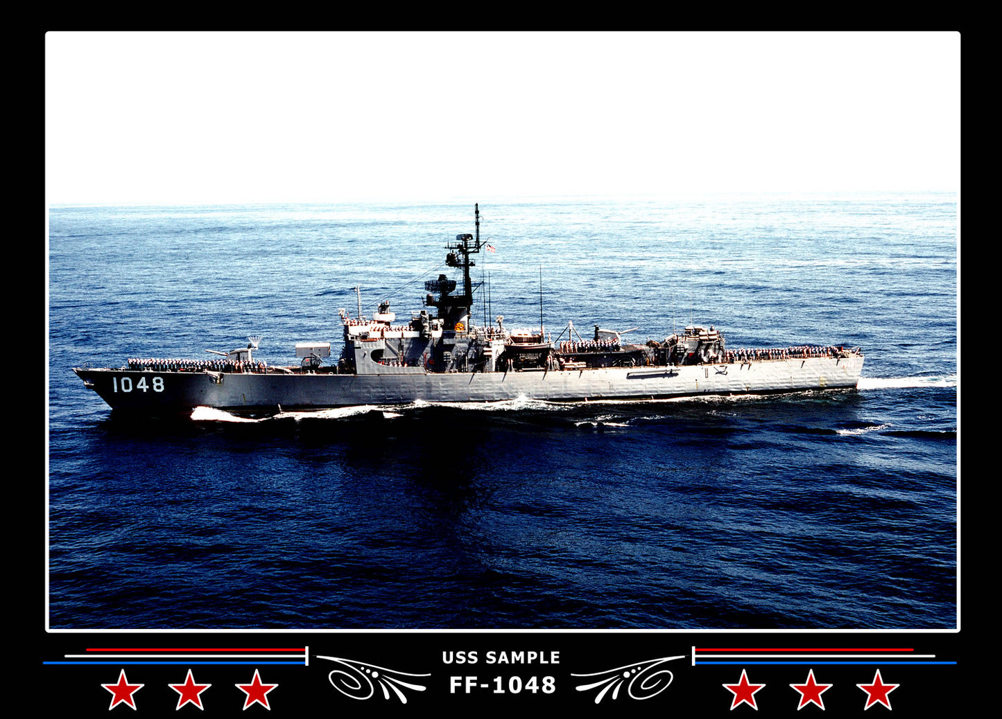 USS Sample FF-1048 Canvas Photo Print