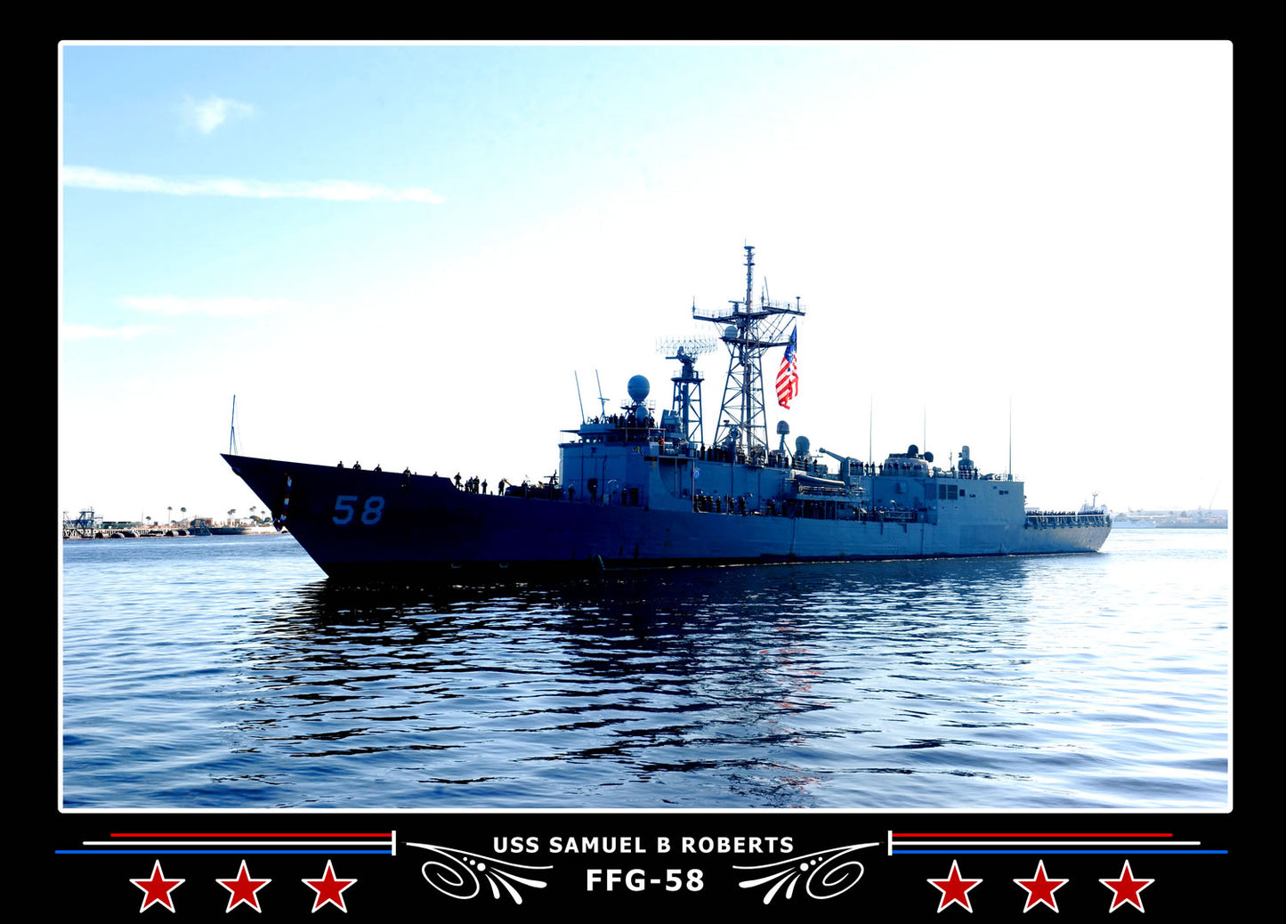 USS Samuel B Roberts FFG-58 Canvas Photo Print