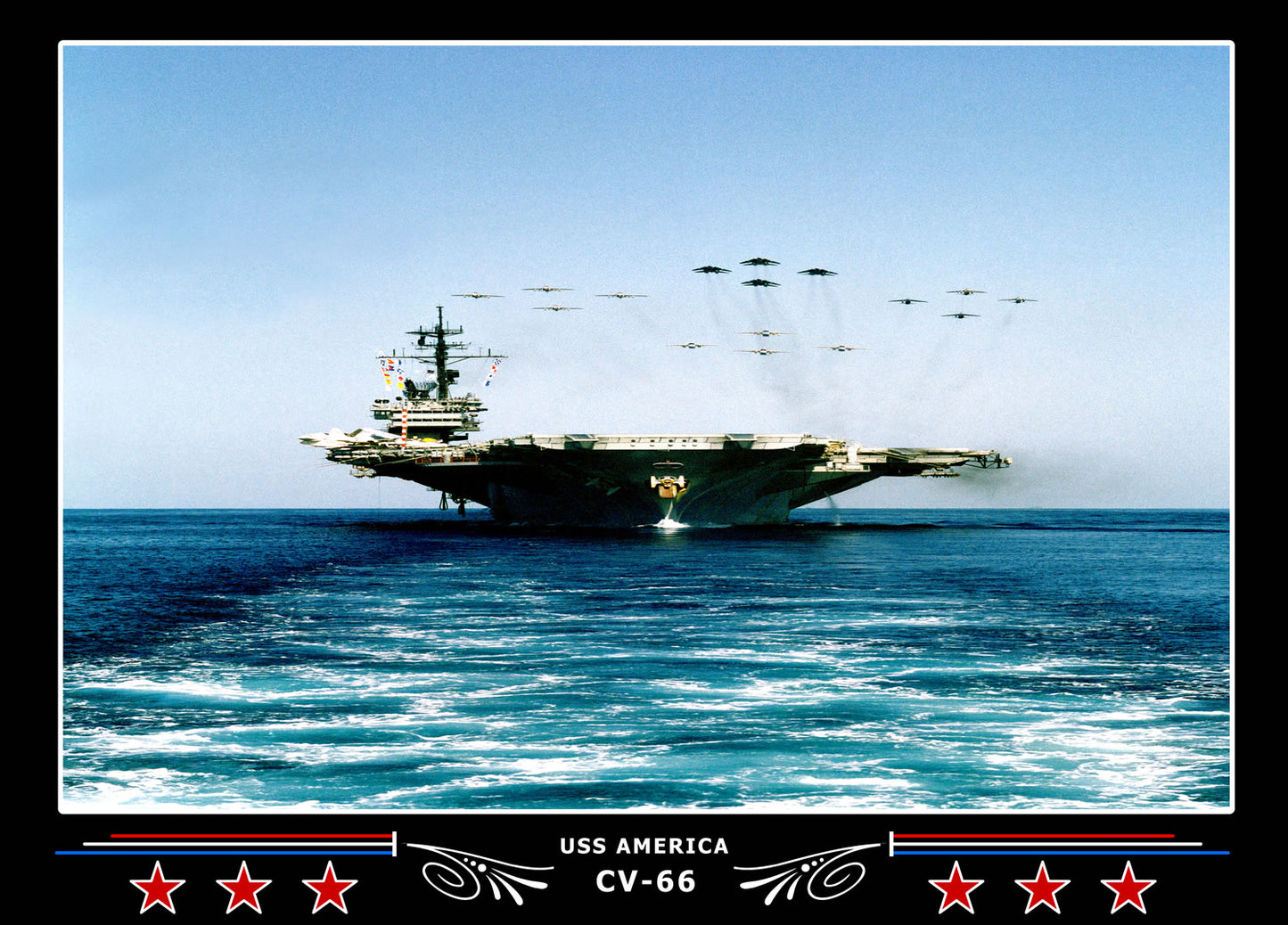 USS America CV-66 Canvas Photo Print