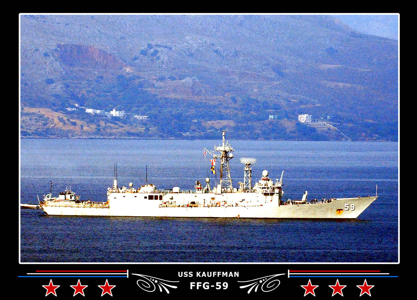 USS Kauffman FFG-59 Canvas Photo Print