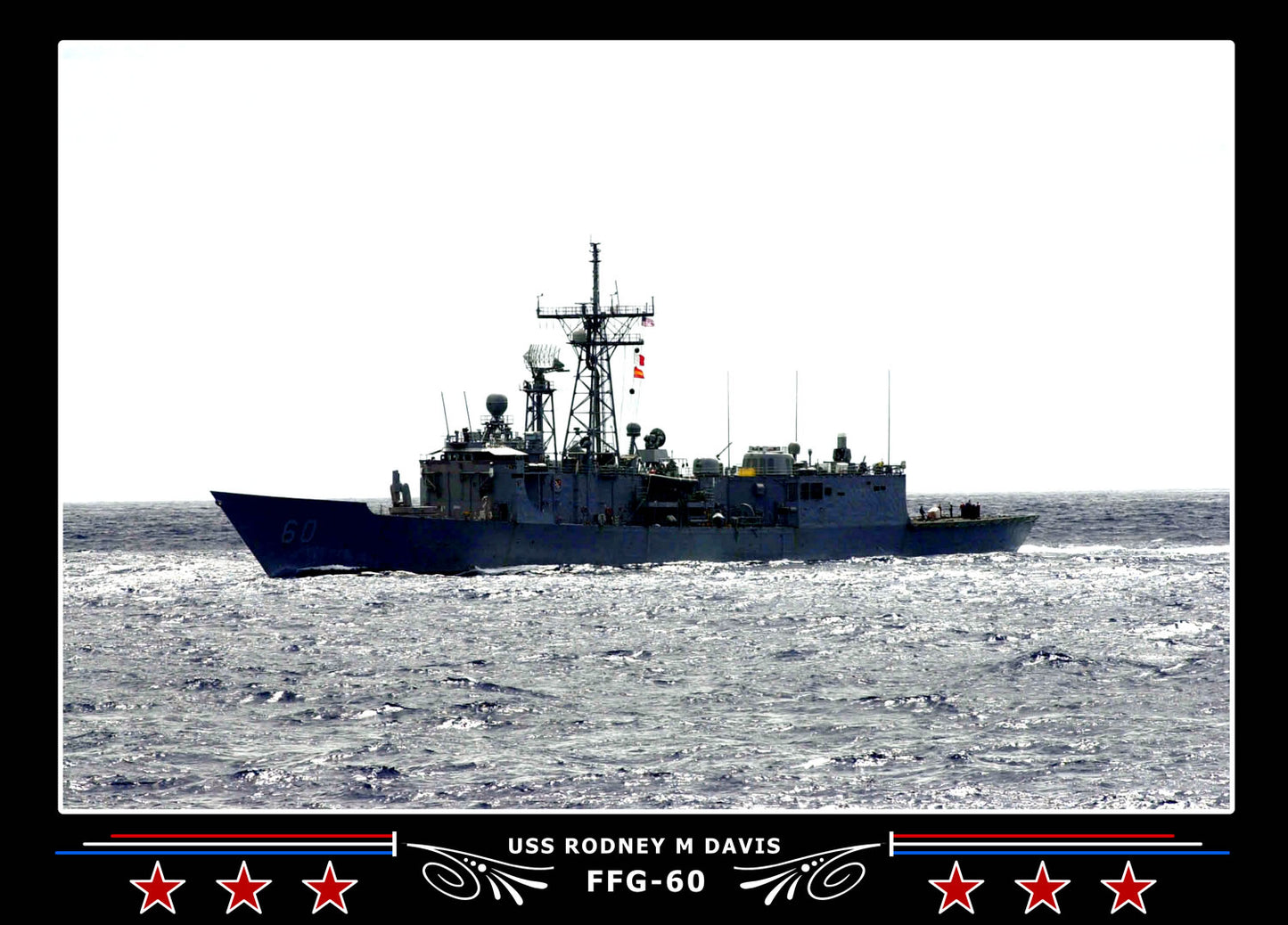 USS Rodney M Davis FFG-60 Canvas Photo Print